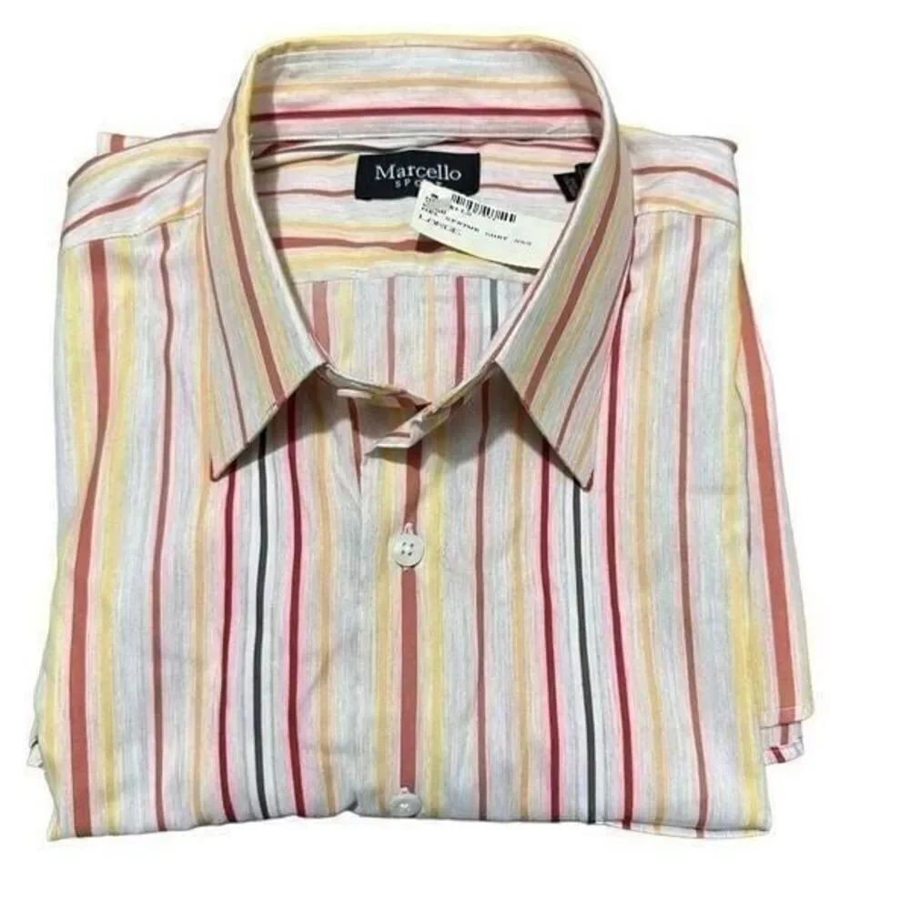 Marcello sport shirt multicolor, stripe size L. A592